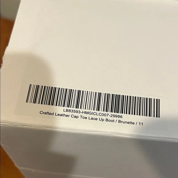 Quince men’s brown Leather Cap Toe Lace Up Boot NWT - Picture 4 of 6